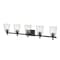 Z-Lite Bohin 5 Light Vanity, Matte Black And Clear Seedy 464-5V-MB - alternate 4